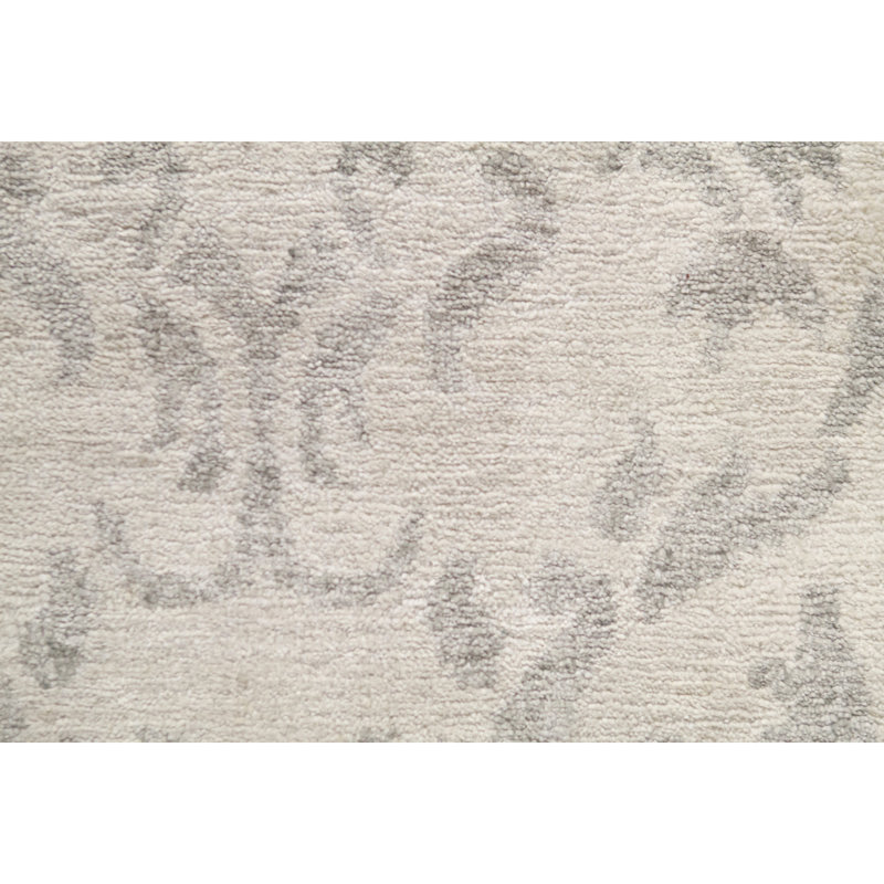 Tapis beige et gris noué à la main de haute qualité