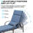 Antrea Outdoor Reclining Metal Chaise Lounge Chair Set with Backrest Pillows , Cushion Included-646121190