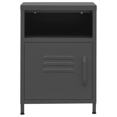 Bren 35cm W Steel Bedside Table