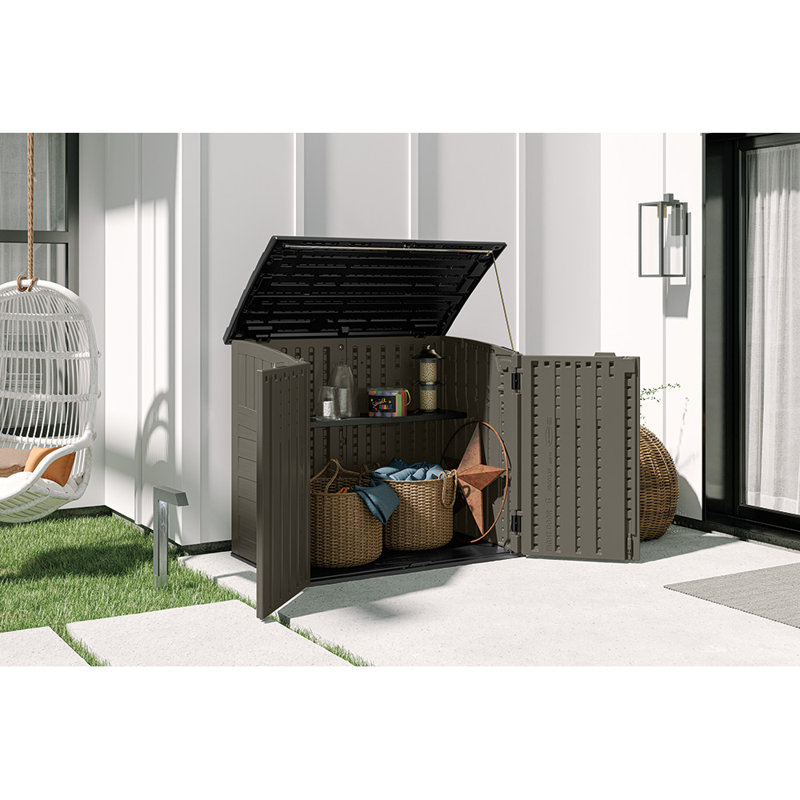 Suncast Horizontal Shed 50 in. W. x 10.25 in. D Shelf Kit in Black