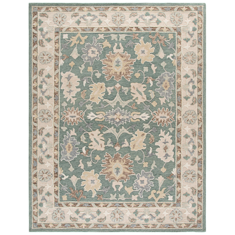 Ebony Hand Tufted Wool;Cotton Oriental Indoor Rug, 3'-0" X 5'-0" Rectangle