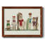 Llama Family Winter Sports, reproduction d'art sur toile encadrée-96287452-96287453