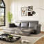Chesterfield Sofa,93.7" King Pull Out Sofa Bed, 3-In-1 Faux Leather Convertible Sleeper Sofa With Nailhead Trim & Rolled Arm,Multi-Functional Sofa Bed,Dark Brown-1834772709