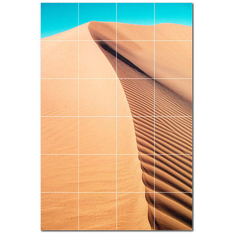 Murale décorative en céramique satinée 6 po x 6 po Desert Photo