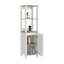 Armoire à linge, deux tablettes intérieures, deux tablettes ouvertes, une porte-1653520775