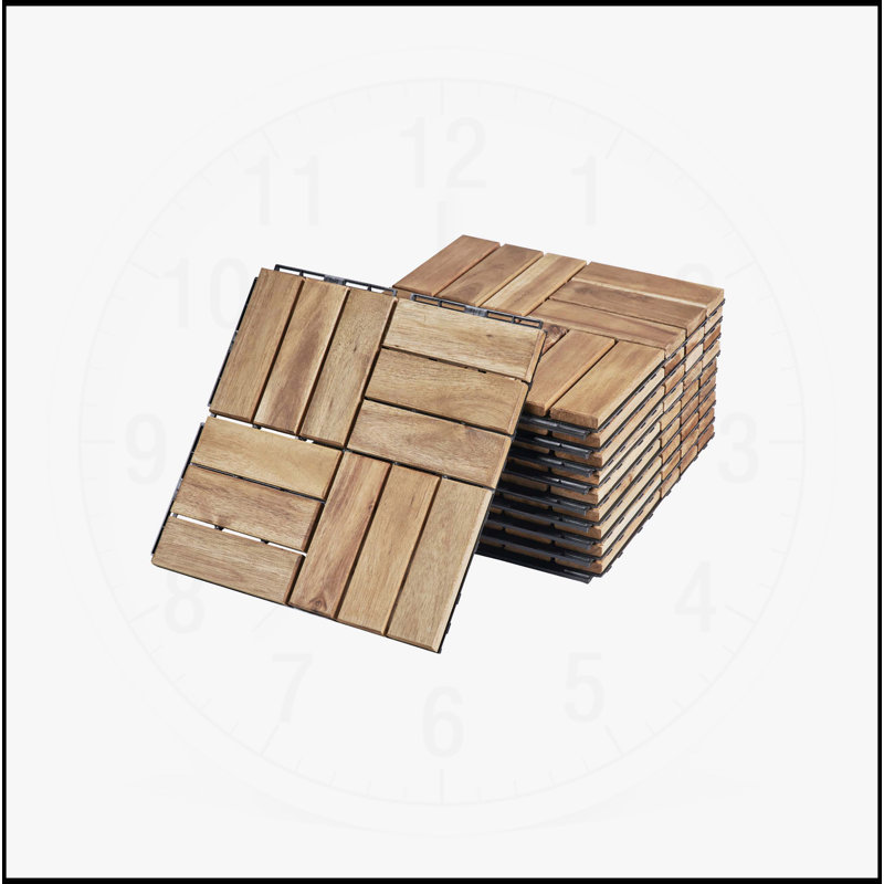 Carreaux de terrasse extérieurs emboîtables pour divers espaces, rehaussant la beauté et la fonctionnalité, Jaune