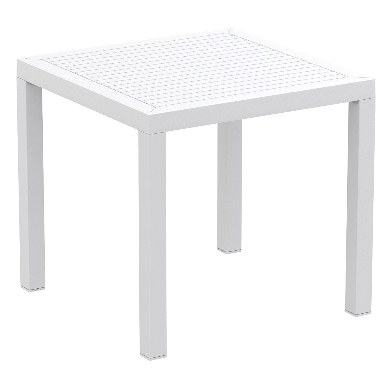 Asherton 32" Patio Dining Set, White-Yellow