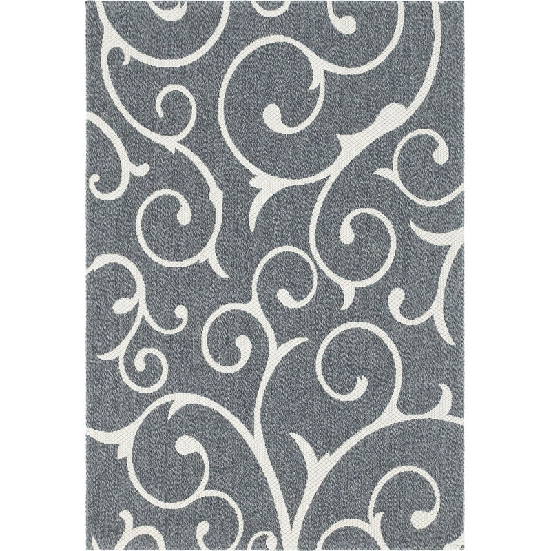 California Cotton Abstract Indoor Rug, Rectangle 4'2" x 6'