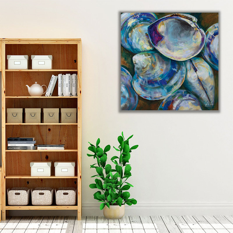 Shell Shuffle - reproduction d'art sur toile, H 30 po x l 30 po