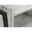 Table d'appoint, table d'appoint, table de bout, table de chevet, lampe, salon et chambre à coucher, stratifié gris, métal noir