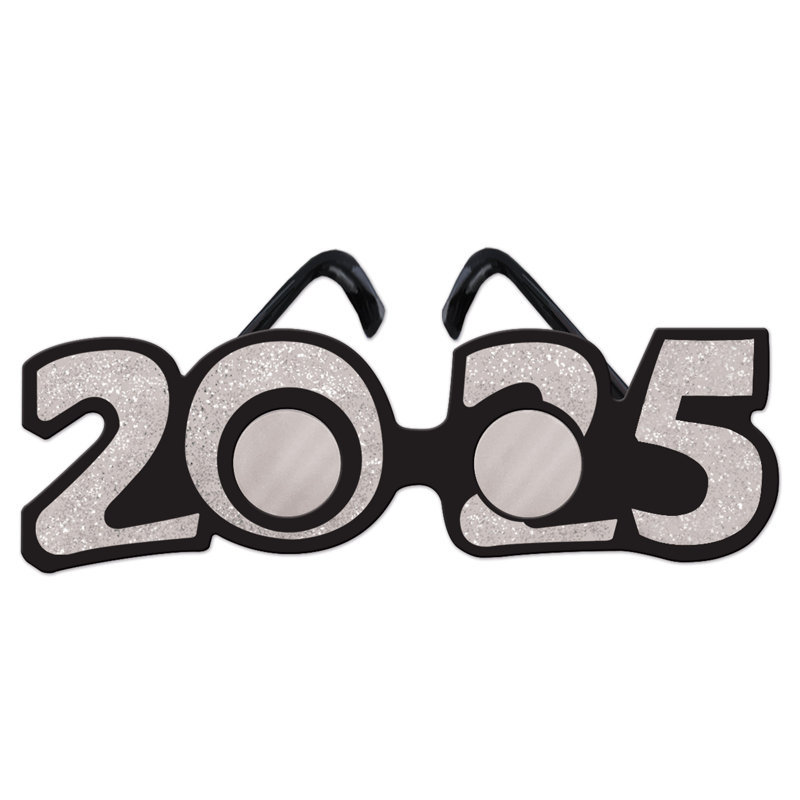 Lunettes en plastique scintillantes "2025"
