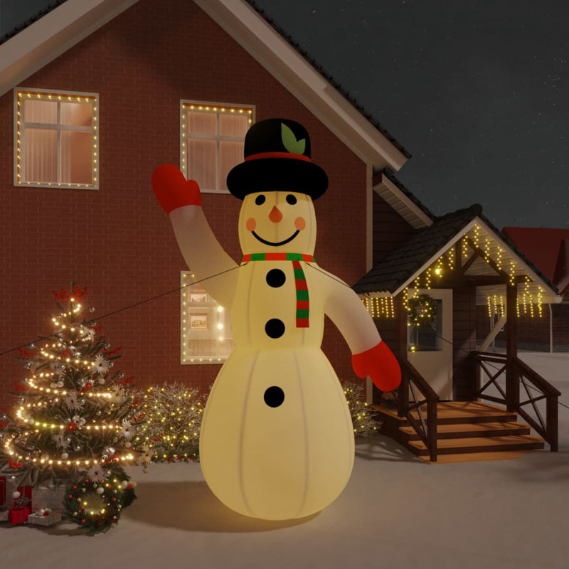 Décorations gonflables de bonhomme de neige gonflable avec DEL, H 15 pi