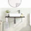 Asmat 80 Solid Wood Material Single Double Bathroom Vanity Top No-441326735