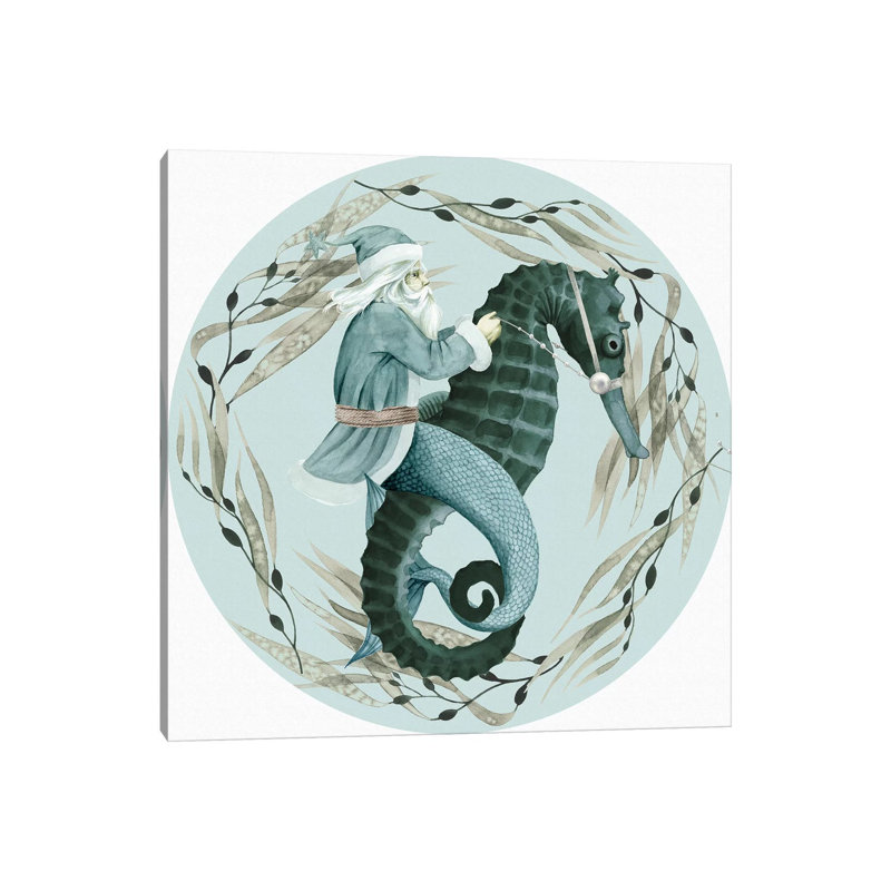 The Sea Santa Collection C by Grace Popp - Wrapped Canvas Gallery-Wrapped Canvas Giclée, 93.98 cm H x 93.98 cm W x 1.91 cm D