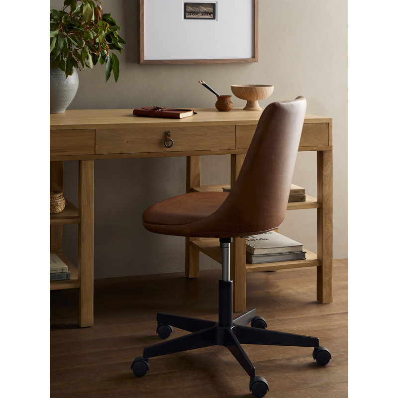 Leather Swivel Task Chair