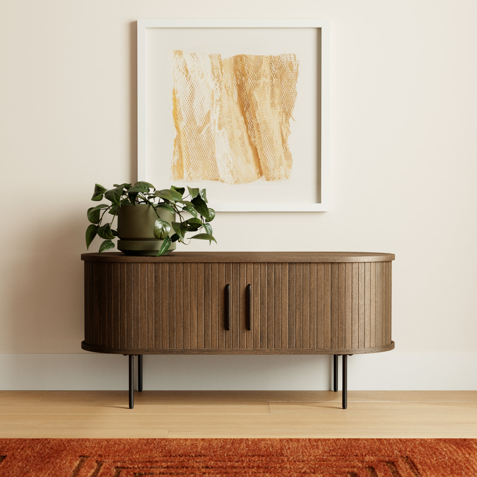 Iris 47" TV Stand, Smoked Oak