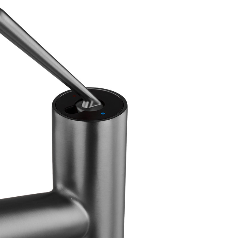 Metal Basin Mixer Tap, Gunmetal Grey