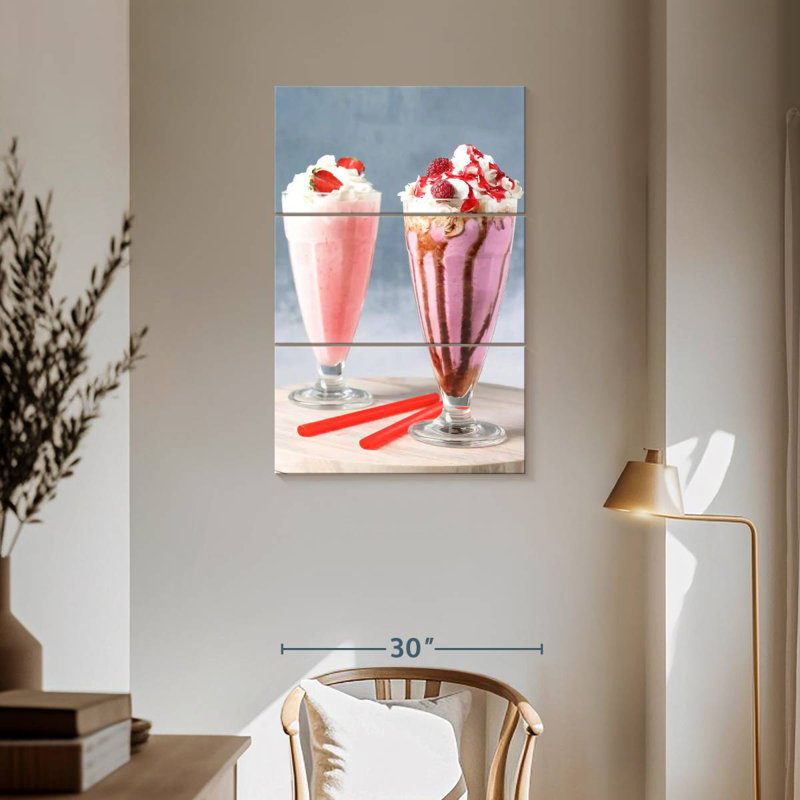 Lait frappé aux baies roses Yarlin, H 57 po x l 36 po