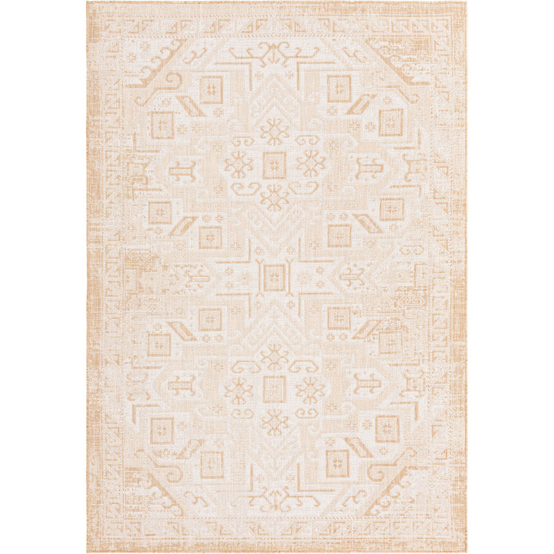 Tapis d'extérieur couleur ivoire Chand, Rectangle 6 pi x 9 pi