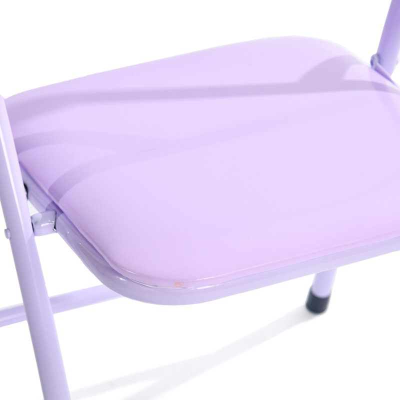 5 Pieces Colourful Folding Set Table and Chair for Kids with Durable Metal Frame and Easy-Clean Plastic for Daycare Classrooms and Playrooms