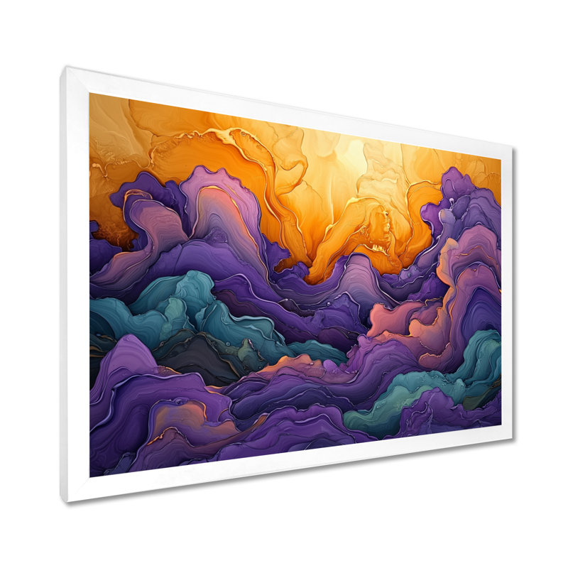 Art dissous sur toile, Reproduction encadrée d'une seule photo, H 30 po x l 40 po, Blanc