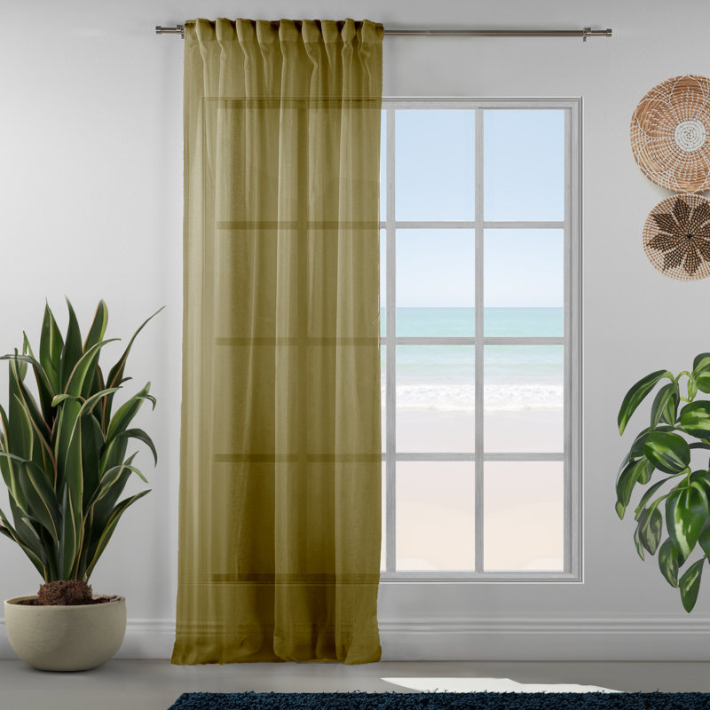 Lin simple extra long et très large sur mesure, Citron, gingembre, L 100 po x L 156 po