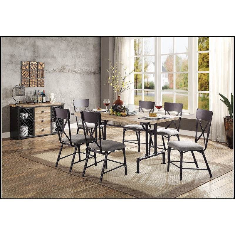 Ensemble de chaises d'appoint élégantes en tissu bicolore et finition perle, idéal pour une assise polyvalente dans n'importe quelle pièce.