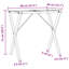 Ronks Dining Table Legs X-Frame Steel-338227174