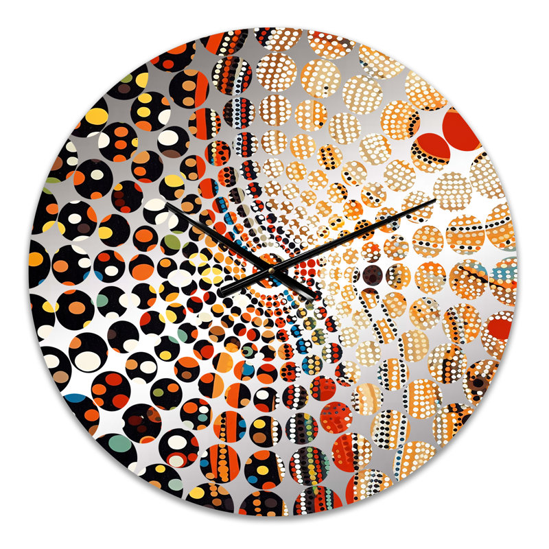 Dejon - Horloge murale abstraite transitionnelle, Médium