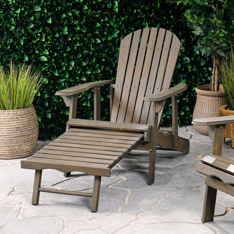 Chaise de patio d'extérieur Basic, Gris