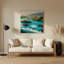 Hawaiian River Flows Grey Metal Wall Art-1436231074