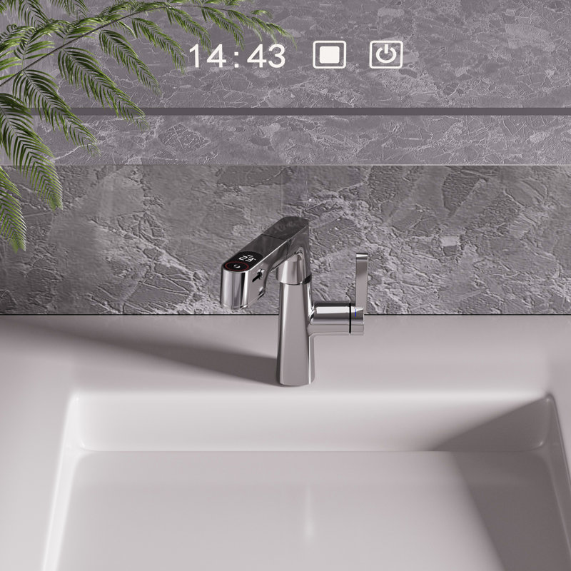 Single Hole Digital Pull-Out Bathroom Faucet