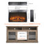 Foyer électrique de 26 pouces - Chaufferette ultra-mince avec bûche et flamme réaliste, minuterie à télécommande, protection contre la surchauffe, chaleur de 1400 W, 5000 / H, fonctionnement pratique