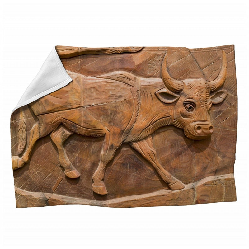 Machine Printed Throw Blanket, 50" x 60"