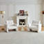 Fauteuil d'appoint capitonné en velours Raindrop