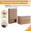 Ensemble de meuble-lavabo mural Carlysha avec plateau en céramique et tablette latérale de 24 pouces-2082233068
