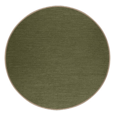 Machine Washable Solid Brown Area Rug