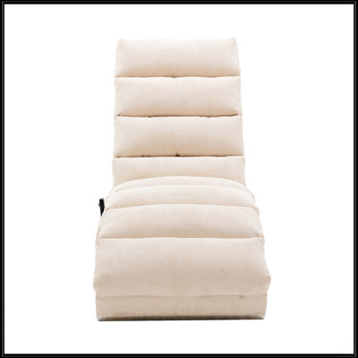 Chaise longue en lin