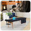 Lit réglable simple Badgley avec matelas inclus