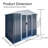 Outdoor Garden Shed Aluminum Alloy Frame With Hinge Door-125096991-125096994