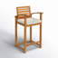 Eastview 43'' Wood Outdoor Bar Stool with Cushion