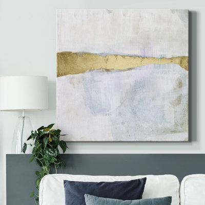 «Gold Ribbon Horizon I», reproduction encadrée de qualité supérieure - prête à être accrochée