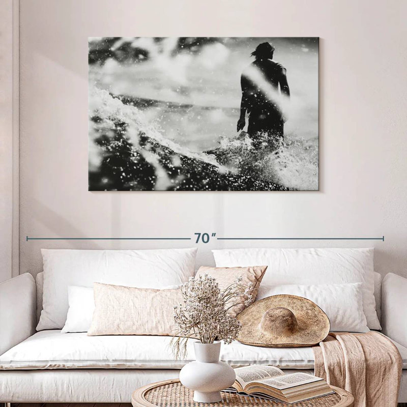 Senne Surfboard Rider Monochrome