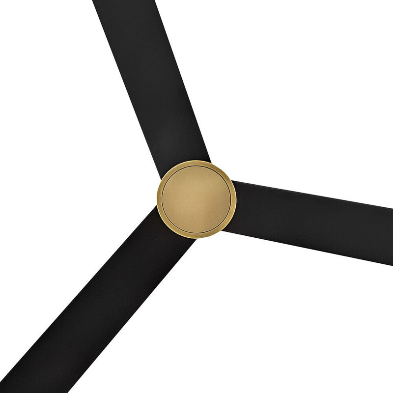 Hinkley Speck Ceiling Fan, Brass, Matte Black