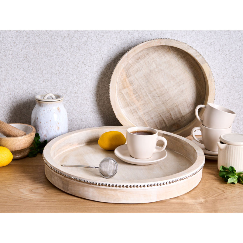 Solid Wood Tray - Set of 2