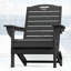 Chaises d'extérieur pour foyer d'extérieur pliables en PEHD résistant aux intempéries avec porte-gobelet Adirondack-111030215