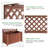 Raised Garden Bed with Trellis, Natural Wood Planter Box with Drainage, Privacy Screen, Easy Assembly — For Vegetables and Climbing Plants, Outdoor Patio/Yard