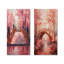 Ensemble de 2 pièces d'art mural pont rose de pont «Dreams Blooms III»-981212508-981212512