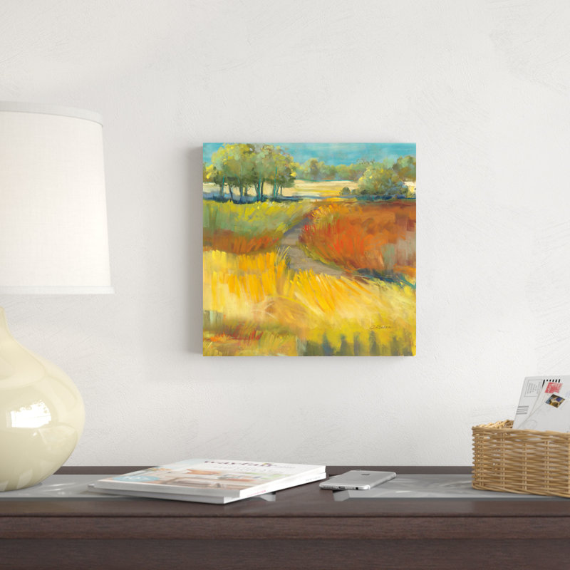 Paysage de fin d'été II, H 12 po x l 12 po x P 1,25 po