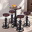 Ensemble de table de pub rustique 3 pièces avec tabourets de bar pour la cuisine, salle à manger 5FA8DB1C38E248FCA658B463C0F41AF7